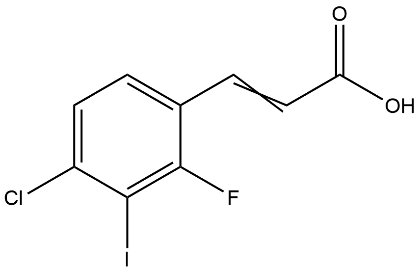 3-(4-Chloro-2-fluoro-3-iodophenyl)-2-propenoic acid Structure