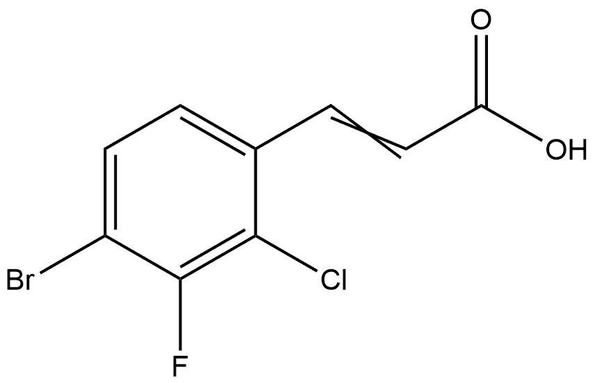 3-(4-Bromo-2-chloro-3-fluorophenyl)-2-propenoic acid|