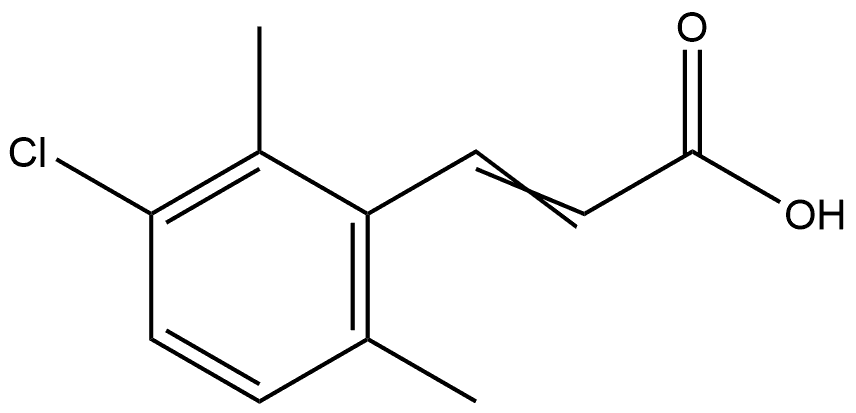 3-(3-Chloro-2,6-dimethylphenyl)-2-propenoic acid Structure