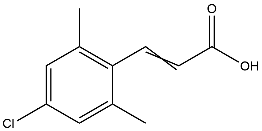 3-(4-Chloro-2,6-dimethylphenyl)-2-propenoic acid 化学構造式