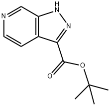 1H-Pyrazolo3,4-cpyridine-3-carboxylic acid tert-butyl ester 化学構造式