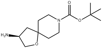 1-Oxa-8-azaspiro[4.5]decane-8-carboxylic acid, 3-amino-, 1,1-dimethylethyl ester, (3S)- Structure