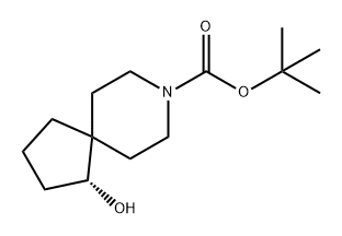 8-Azaspiro[4.5]decane-8-carboxylic acid, 1-hydroxy-, 1,1-dimethylethyl ester, (1R)- Structure