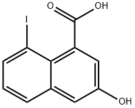 1-Naphthalenecarboxylic acid, 3-hydroxy-8-iodo- Struktur
