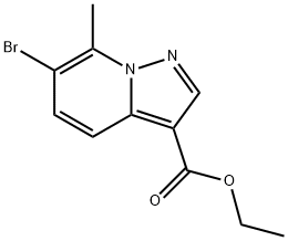 6-溴-7-甲基-吡唑并[1,5-A]吡啶-3-甲酸乙酯, 2387600-95-3, 结构式