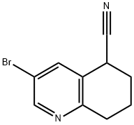 5-Quinolinecarbonitrile, 3-bromo-5,6,7,8-tetrahydro- Structure