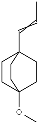 1-甲氧基-4-[(E)-丙-1-烯基]双环[2.2.2]辛烷, 2387607-45-4, 结构式