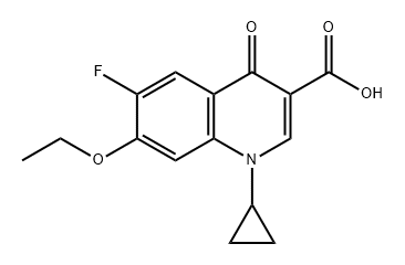 3-Quinolinecarboxylic acid, 1-cyclopropyl-7-ethoxy-6-fluoro-1,4-dihydro-4-oxo- Structure