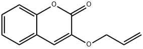 2H-1-Benzopyran-2-one, 3-(2-propen-1-yloxy)- 化学構造式