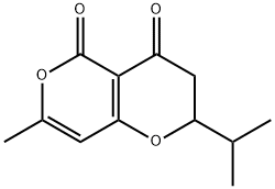 2H,5H-PYRANO[4,3-B]PYRAN-4,5(3H)-DIONE, 7-METHYL-2-(1-METHYLETHYL)-,23914-27-4,结构式