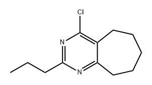 5H-Cycloheptapyrimidine, 4-chloro-6,7,8,9-tetrahydro-2-propyl- 结构式