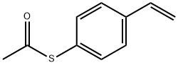 Ethanethioic acid, S-(4-ethenylphenyl) ester Structure