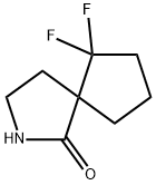 2-Azaspiro[4.4]nonan-1-one, 6,6-difluoro- Struktur