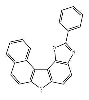 6H-Benz[c]oxazolo[5,4-g]carbazole, 2-phenyl- Struktur