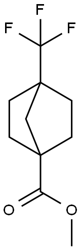 Bicyclo[2.2.1]heptane-1-carboxylic acid, 4-(trifluoromethyl)-, methyl ester 结构式