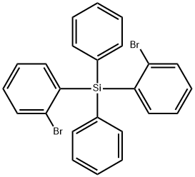 Benzene, 1,1'-(diphenylsilylene)bis[2-bromo- Structure