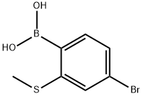 (4-Bromo-2-
methylsulfanylphenyl)boronic acid Structure