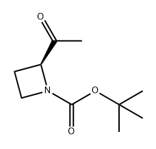 1-Azetidinecarboxylic acid, 2-acetyl-, 1,1-dimethylethyl ester, (2S)- Struktur