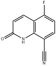 8-Quinolinecarbonitrile, 5-fluoro-1,2-dihydro-2-oxo- Structure