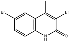 3,6-二溴-4-甲基喹啉-2(1H)-酮, 23976-62-7, 结构式