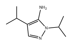 1H-Pyrazol-5-amine, 1,4-bis(1-methylethyl)- 化学構造式