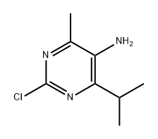 5-Pyrimidinamine, 2-chloro-4-methyl-6-(1-methylethyl)- 化学構造式