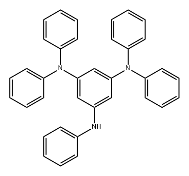 1,3,5-Benzenetriamine, N1,N1,N3,N3,N5-pentaphenyl- Struktur