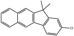11H-Benzo[b]fluorene, 2-chloro-11,11-dimethyl- Struktur