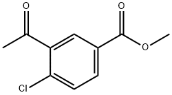 methyl 3-acetyl-4-chlorobenzoate Structure