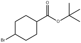 Cyclohexanecarboxylic acid, 4-bromo-, 1,1-dimethylethyl ester Structure