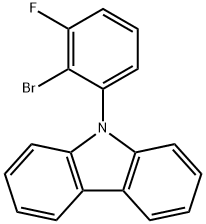 9-(2-溴-3-氟苯基)-9H-咔唑, 2401590-26-7, 结构式
