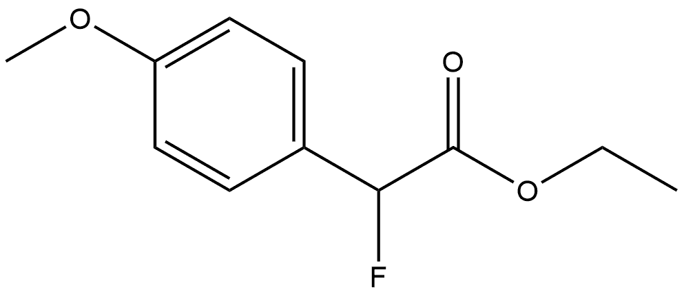 Benzeneacetic acid, α-fluoro-4-methoxy-, ethyl ester