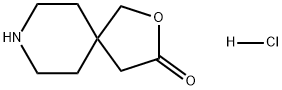 2-Oxa-8-azaspiro[4.5]decan-3-one, hydrochloride (1:1) 化学構造式