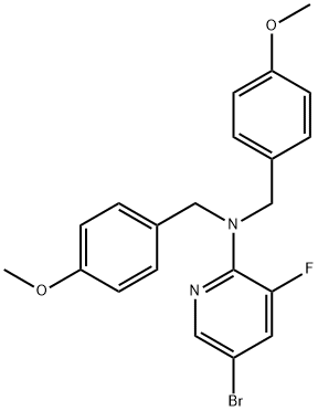 5-溴-3-氟-N,N-双(4-甲氧基苄基)吡啶-2-胺, 2404661-20-5, 结构式