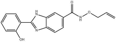 1H-Benzimidazole-6-carboxamide, 2-(2-hydroxyphenyl)-N-(2-propen-1-yloxy)- 化学構造式