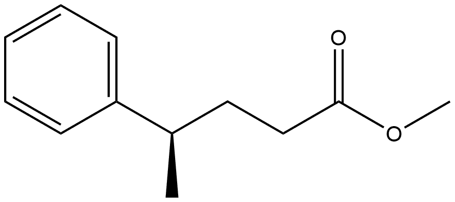 Benzenebutanoic acid, γ-methyl-, methyl ester, (R)- (9CI) Structure