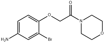 2-(4-Amino-2-bromophenoxy)-1-(morpholin-4-yl)ethanone 结构式