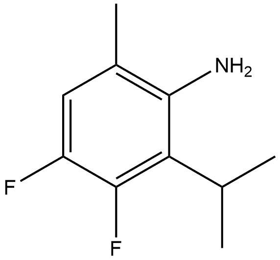 3,4-Difluoro-2-isopropyl-6-methylaniline Struktur