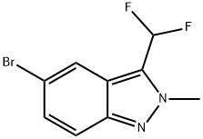 2H-Indazole, 5-bromo-3-(difluoromethyl)-2-methyl- Structure