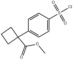 Methyl 1-[4-(chlorosulfonyl)phenyl]cyclobutanecarboxylate,2407349-26-0,结构式