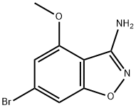 1,2-Benzisoxazol-3-amine, 6-bromo-4-methoxy- Struktur