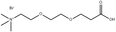 Ethanaminium, 2-[2-(2-carboxyethoxy)ethoxy]-N,N,N-trimethyl-, bromide (1:1) 结构式