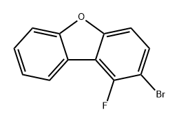 Dibenzofuran, 2-bromo-1-fluoro- Structure