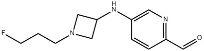 2-Pyridinecarboxaldehyde, 5-[[1-(3-fluoropropyl)-3-azetidinyl]amino]-|5-[[1-(3-氟丙基)-3-氮杂环丁基]氨基]吡啶-2-甲醛