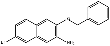 2-Naphthalenamine, 7-bromo-3-(phenylmethoxy)-|3-(苄氧基)-7-溴萘-2-胺