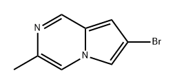 7-bromo-3-methylpyrrolo[1,2-a]pyrazine Struktur