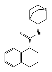 1-Naphthalenecarboxamide, N-(3R)-1-azabicyclo[2.2.2]oct-3-yl-1,2,3,4-tetrahydro-, (1R)- Struktur