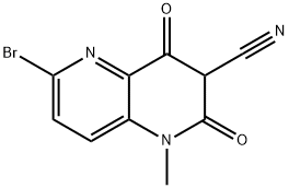 1,5-Naphthyridine-3-carbonitrile, 6-bromo-1,2,3,4-tetrahydro-1-methyl-2,4-dioxo- Structure