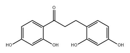 1-Propanone, 1,3-bis(2,4-dihydroxyphenyl)- Struktur