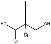 1,1,2,3-Propanetetrol, 2-ethynyl-, (2R)- Structure